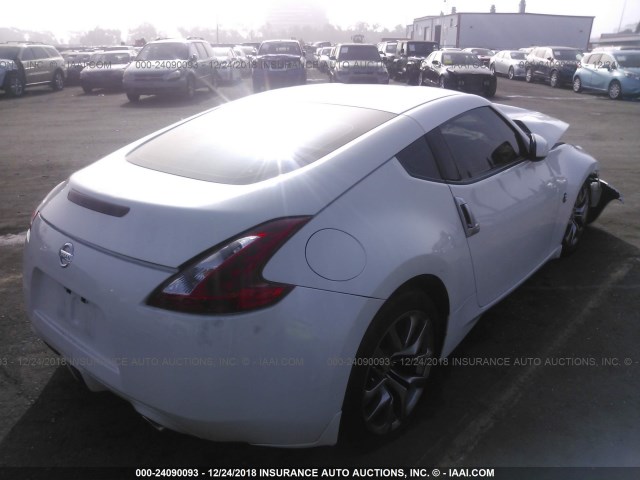 JN1AZ4EH9DM380828 - 2013 NISSAN 370Z TOURING/NISMO WHITE photo 4