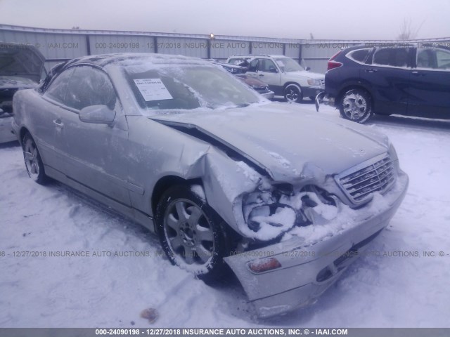 WDBLK65G92T096484 - 2002 MERCEDES-BENZ CLK 320 SILVER photo 1