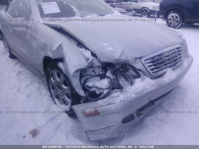 WDBLK65G92T096484 - 2002 MERCEDES-BENZ CLK 320 SILVER photo 6