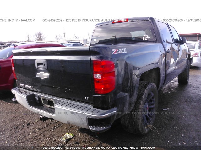 3GCUKREC4EG162686 - 2014 CHEVROLET SILVERADO K1500 LT BLACK photo 4