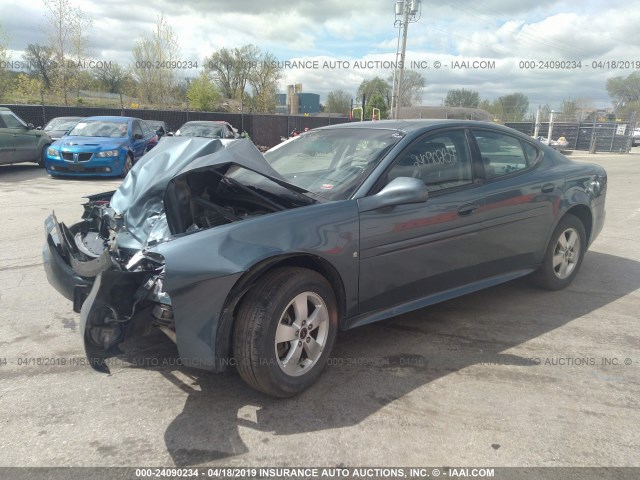 2G2WP552061110741 - 2006 PONTIAC GRAND PRIX TEAL photo 2