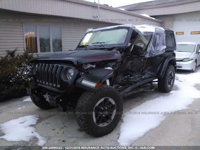 1C4HJXFG5JW296449 - 2018 JEEP WRANGLER UNLIMITE RUBICON BLACK photo 2