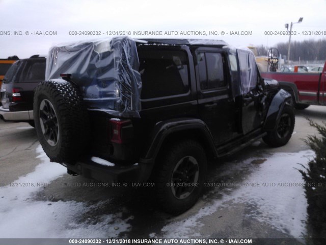 1C4HJXFG5JW296449 - 2018 JEEP WRANGLER UNLIMITE RUBICON BLACK photo 4