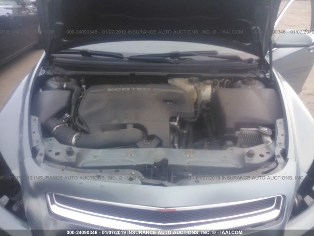 1G1ZH57B89F242624 - 2009 CHEVROLET MALIBU 1LT TEAL photo 10