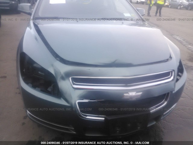 1G1ZH57B89F242624 - 2009 CHEVROLET MALIBU 1LT TEAL photo 6