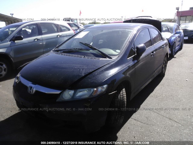 2HGFA1F9XBH512481 - 2011 HONDA CIVIC EXL BLACK photo 2