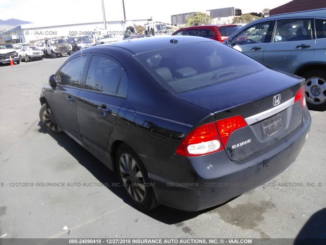 2HGFA1F9XBH512481 - 2011 HONDA CIVIC EXL BLACK photo 3