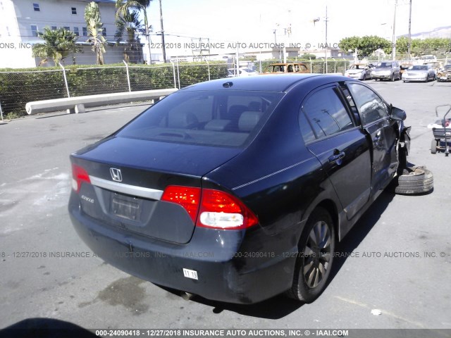 2HGFA1F9XBH512481 - 2011 HONDA CIVIC EXL BLACK photo 4