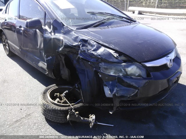 2HGFA1F9XBH512481 - 2011 HONDA CIVIC EXL BLACK photo 6
