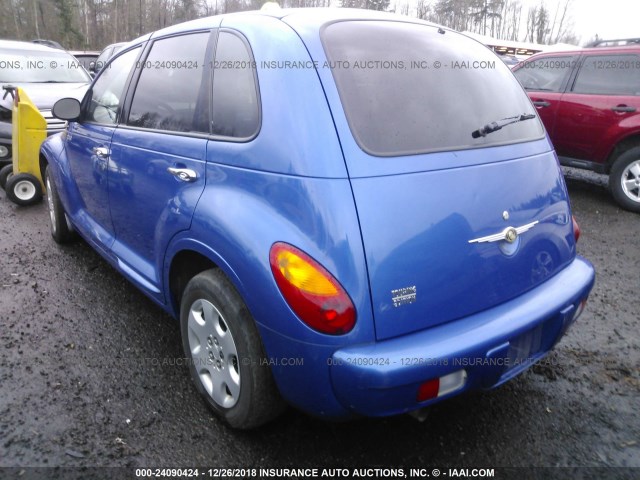 3C4FY58B65T505329 - 2005 CHRYSLER PT CRUISER TOURING BLUE photo 3