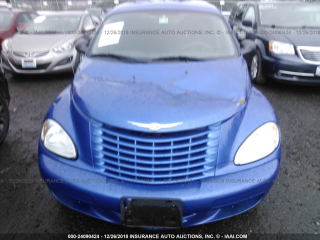 3C4FY58B65T505329 - 2005 CHRYSLER PT CRUISER TOURING BLUE photo 6