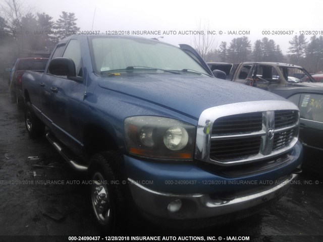 3D7KS28D86G113002 - 2006 DODGE RAM 2500 ST/SLT BLUE photo 1