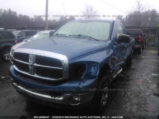 3D7KS28D86G113002 - 2006 DODGE RAM 2500 ST/SLT BLUE photo 2