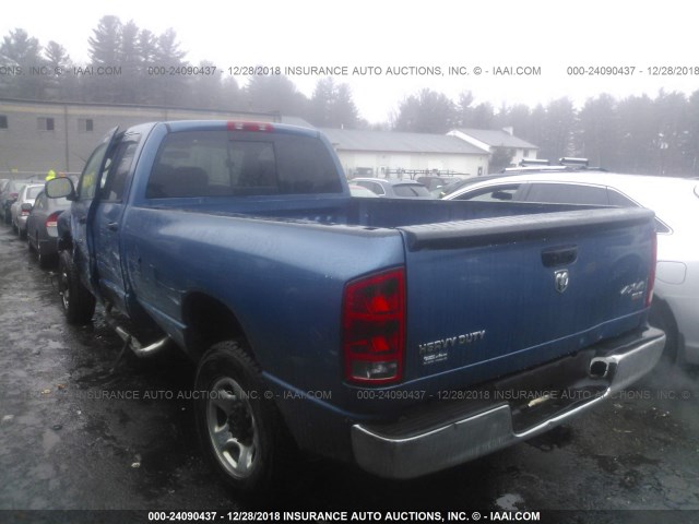 3D7KS28D86G113002 - 2006 DODGE RAM 2500 ST/SLT BLUE photo 3