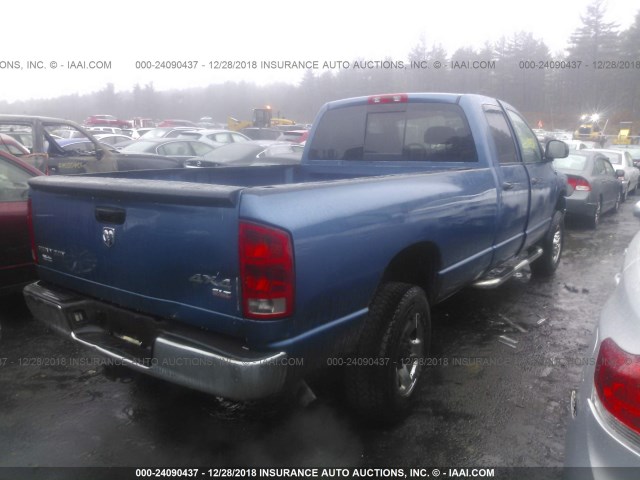 3D7KS28D86G113002 - 2006 DODGE RAM 2500 ST/SLT BLUE photo 4