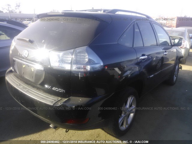 JTJGW31UX82851218 - 2008 LEXUS RX 400H BLACK photo 4