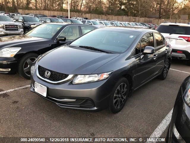 19XFB2F80DE062041 - 2013 HONDA CIVIC EX GRAY photo 2