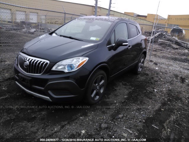 KL4CJASB2EB764193 - 2014 BUICK ENCORE BLACK photo 2