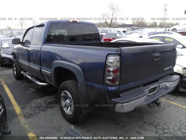 1GCHC29U41E130007 - 2001 CHEVROLET SILVERADO C2500 HEAVY DUTY BLUE photo 3