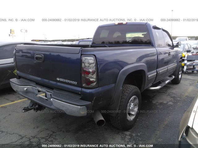 1GCHC29U41E130007 - 2001 CHEVROLET SILVERADO C2500 HEAVY DUTY BLUE photo 4