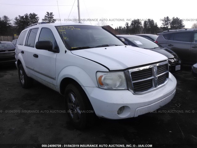 1D8HB58N67F549964 - 2007 DODGE DURANGO LIMITED WHITE photo 1