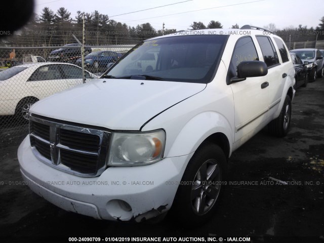 1D8HB58N67F549964 - 2007 DODGE DURANGO LIMITED WHITE photo 2