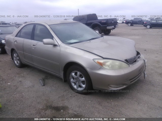 4T1BE32K83U756856 - 2003 TOYOTA CAMRY LE/XLE/SE GOLD photo 1