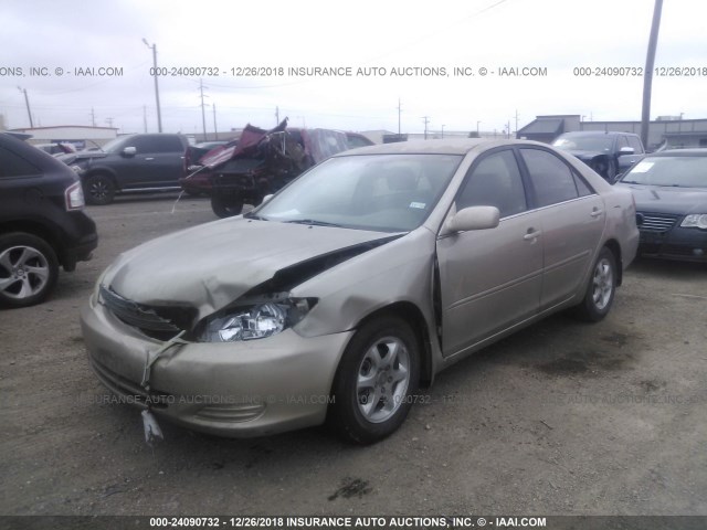 4T1BE32K83U756856 - 2003 TOYOTA CAMRY LE/XLE/SE GOLD photo 2