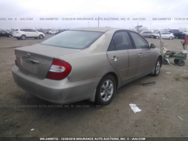 4T1BE32K83U756856 - 2003 TOYOTA CAMRY LE/XLE/SE GOLD photo 4