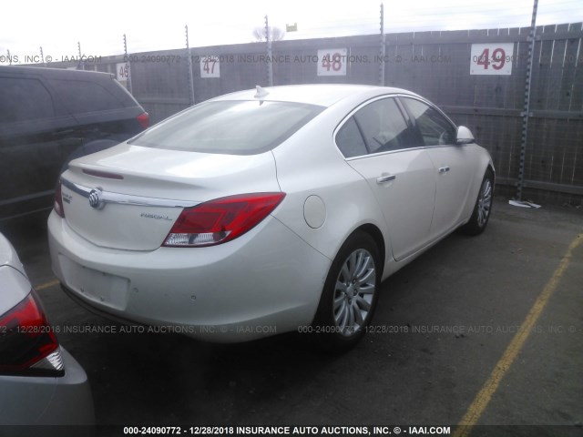 2G4GT5GK2C9107969 - 2012 BUICK REGAL PREMIUM WHITE photo 4