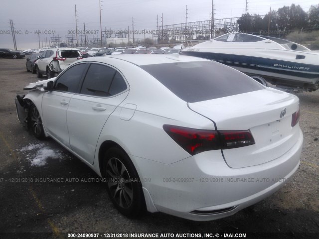 19UUB1F31FA002699 - 2015 ACURA TLX WHITE photo 3