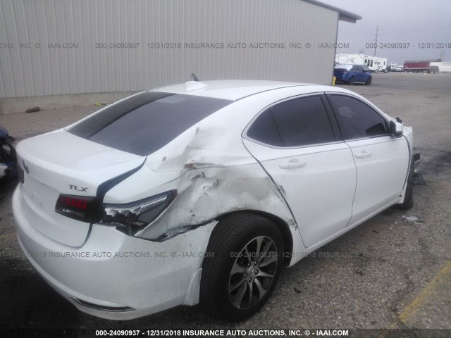 19UUB1F31FA002699 - 2015 ACURA TLX WHITE photo 4