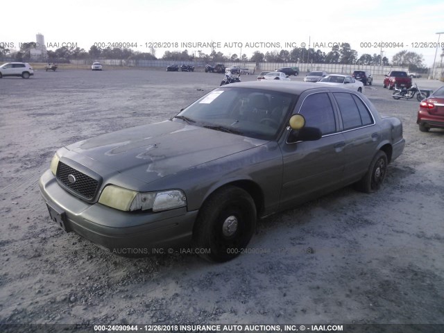 2FAFP71W53X205326 - 2003 FORD CROWN VICTORIA POLICE INTERCEPTOR GRAY photo 2