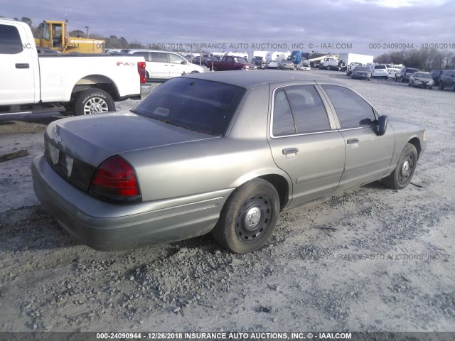 2FAFP71W53X205326 - 2003 FORD CROWN VICTORIA POLICE INTERCEPTOR GRAY photo 4