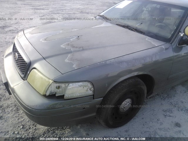 2FAFP71W53X205326 - 2003 FORD CROWN VICTORIA POLICE INTERCEPTOR GRAY photo 6