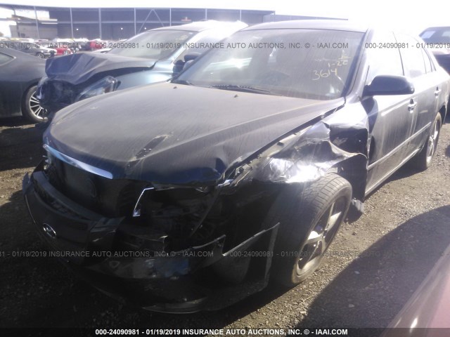 5NPEU46F56H013917 - 2006 HYUNDAI SONATA GLS/LX BLACK photo 6