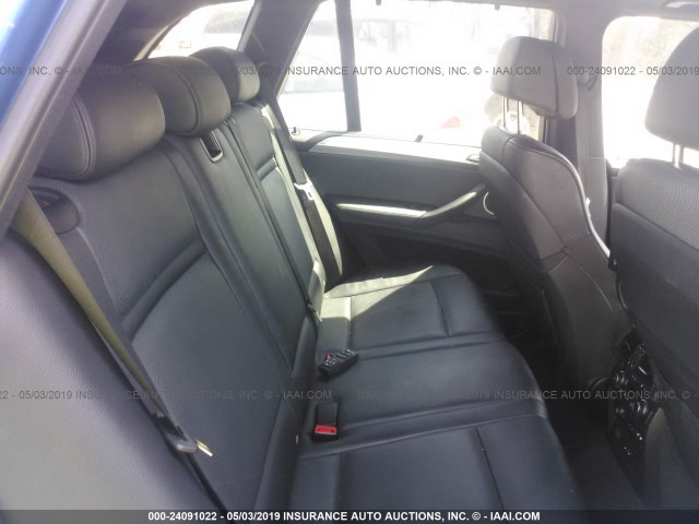 5YMGY0C56BLK26115 - 2011 BMW X5 M BLUE photo 8