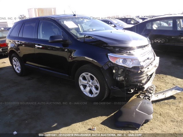 2FMDK3JCXBBB27650 - 2011 FORD EDGE SEL BLACK photo 1