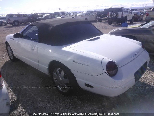 1FAHP60A93Y106551 - 2003 FORD THUNDERBIRD  WHITE photo 3