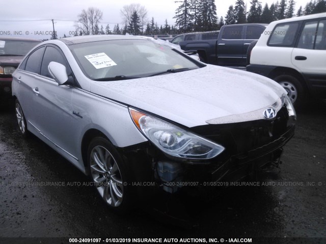 KMHEC4A48BA008264 - 2011 HYUNDAI SONATA HYBRID SILVER photo 1