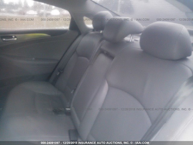 KMHEC4A48BA008264 - 2011 HYUNDAI SONATA HYBRID SILVER photo 8