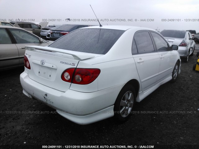 1NXBR30E17Z764675 - 2007 TOYOTA COROLLA CE/LE/S WHITE photo 4