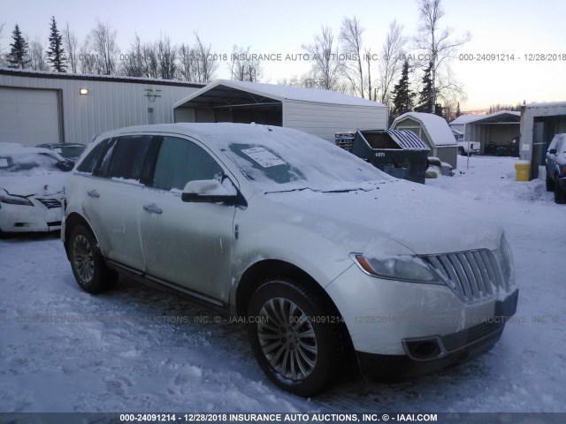 2LMDJ8JK9EBL11896 - 2014 LINCOLN MKX WHITE photo 1