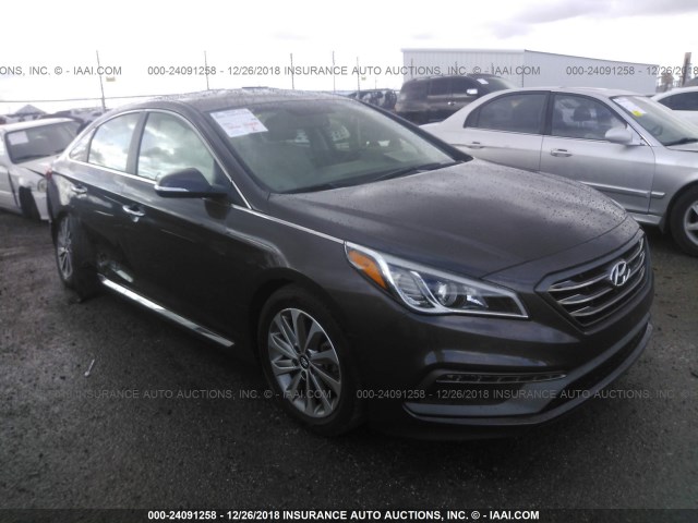 5NPE34AFXFH052657 - 2015 HYUNDAI SONATA SPORT/LIMITED Dark Brown photo 1