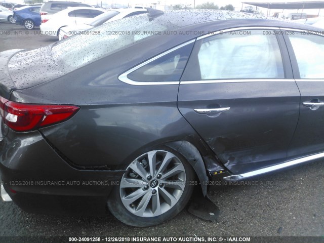 5NPE34AFXFH052657 - 2015 HYUNDAI SONATA SPORT/LIMITED Dark Brown photo 6