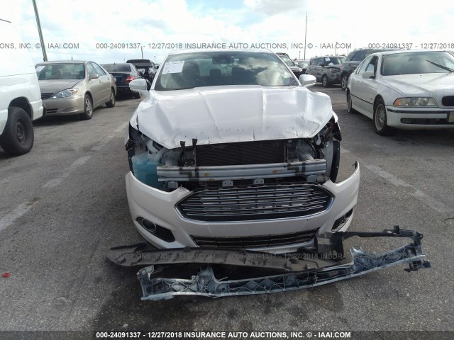 3FA6P0SU0ER154999 - 2014 FORD FUSION TITANIUM PHEV WHITE photo 6