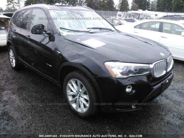 5UXWX9C31H0W70537 - 2017 BMW X3 XDRIVE28I BLACK photo 1