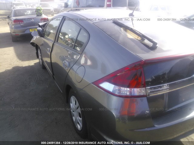 JHMZE2H51DS006645 - 2013 HONDA INSIGHT LX GRAY photo 3