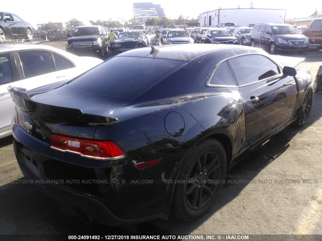 2G1FB1E32F9149451 - 2015 CHEVROLET CAMARO LS BLACK photo 4