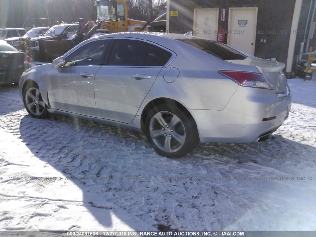 19UUA9F55DA005282 - 2013 ACURA TL TECH SILVER photo 3